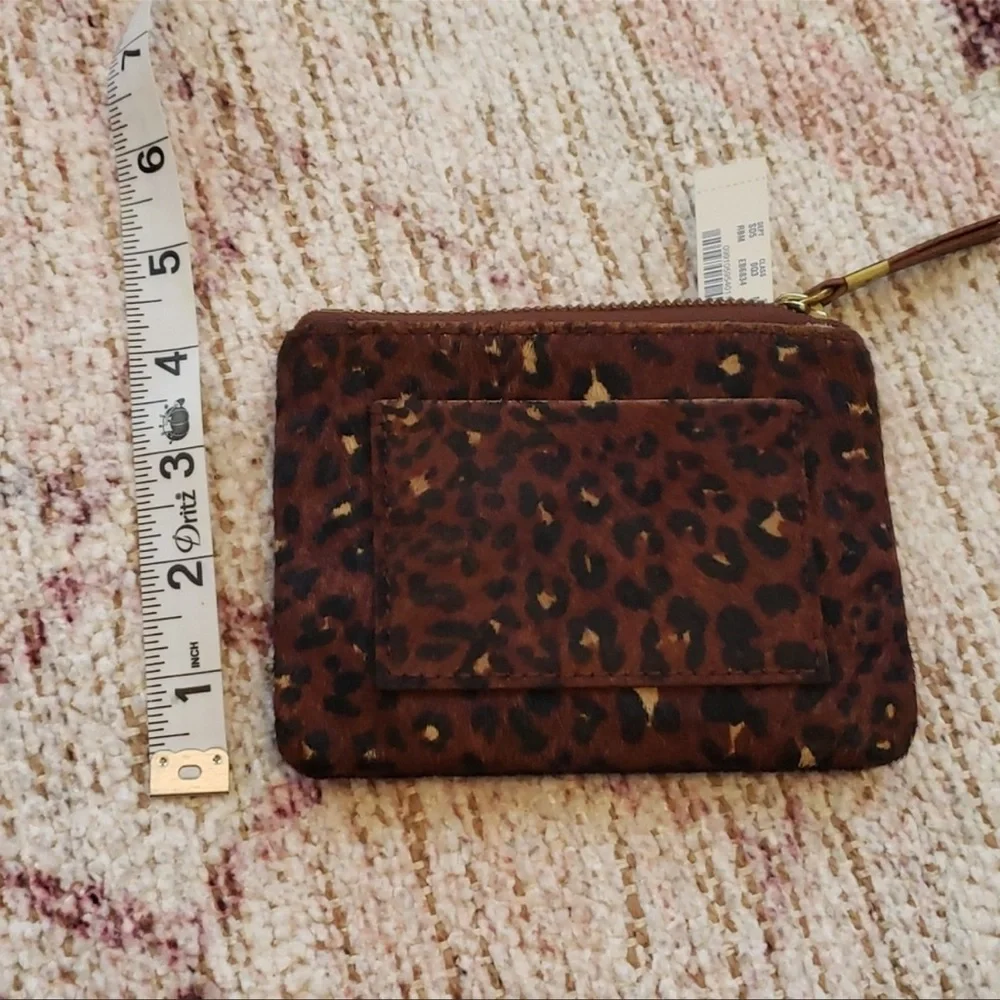 Madewell The Flap Convertible Crossbody Bag & Wallet Painted Leopard Calf Hair - Picture 14 of 16